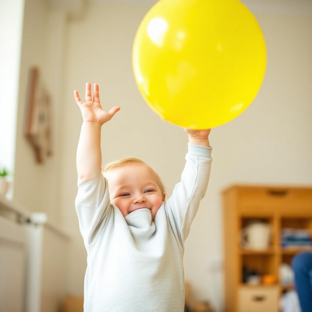 Balloon Keep-It-Up — Montessori toddler activity