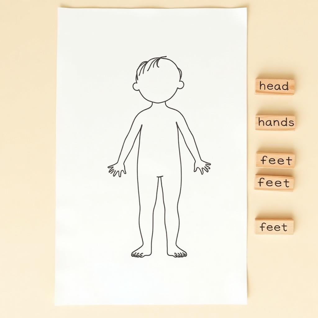 Naming Body Parts — Montessori toddler activity