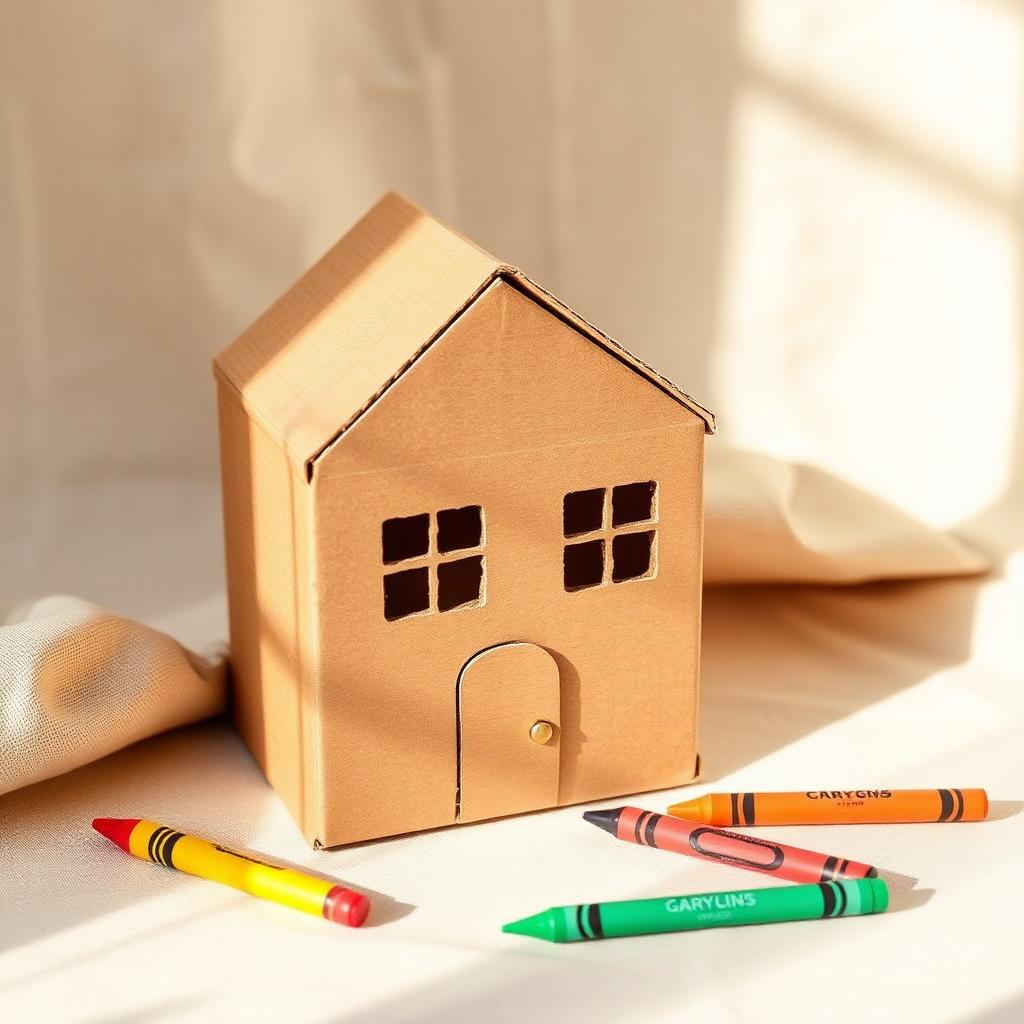 Cardboard Box House — Montessori toddler activity