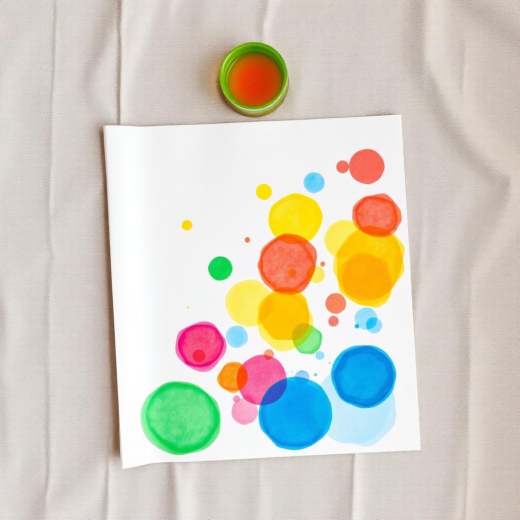 Bubble Print Art — Montessori toddler activity