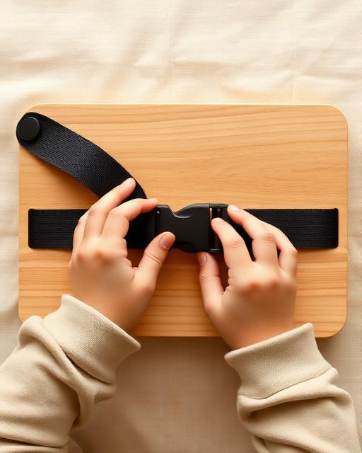 Buckle Practice — Montessori toddler activity