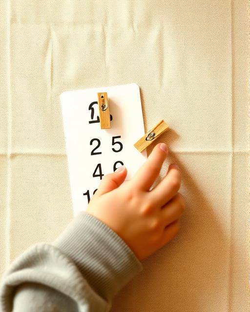 Clip Card Matching — Montessori toddler activity