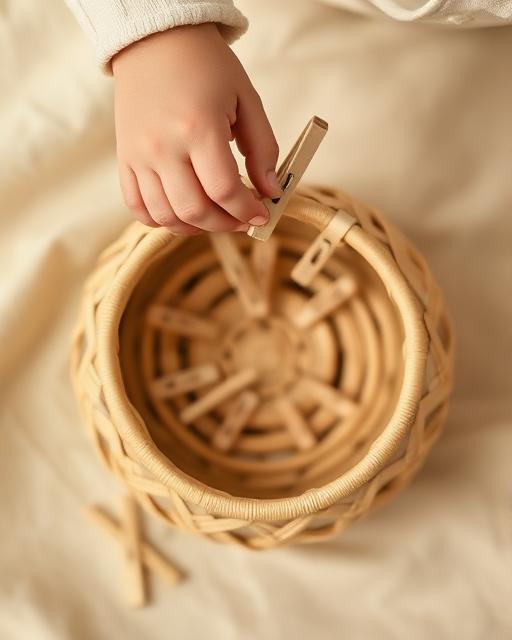 Clothes Pin Clip — Montessori toddler activity