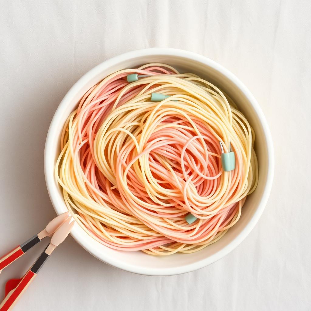 Cooked Spaghetti Worms — Montessori toddler activity