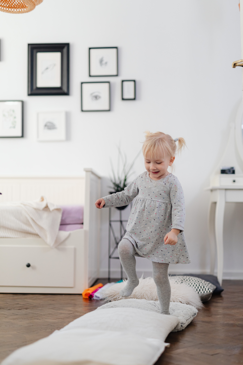 Toddler doing Physical