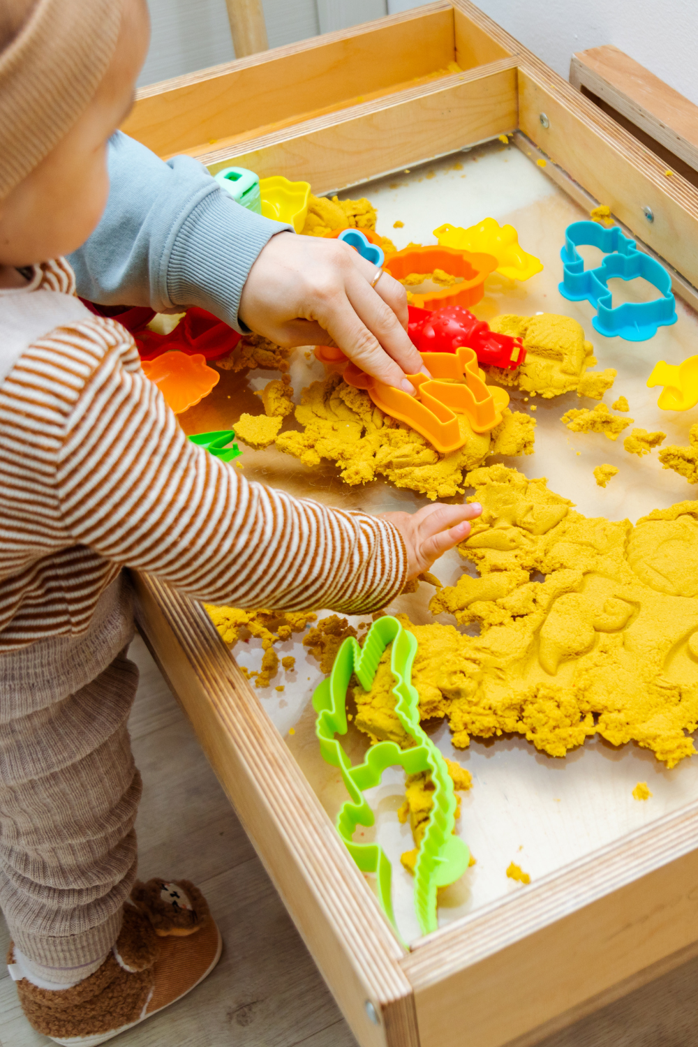 Toddler doing Sensory Play