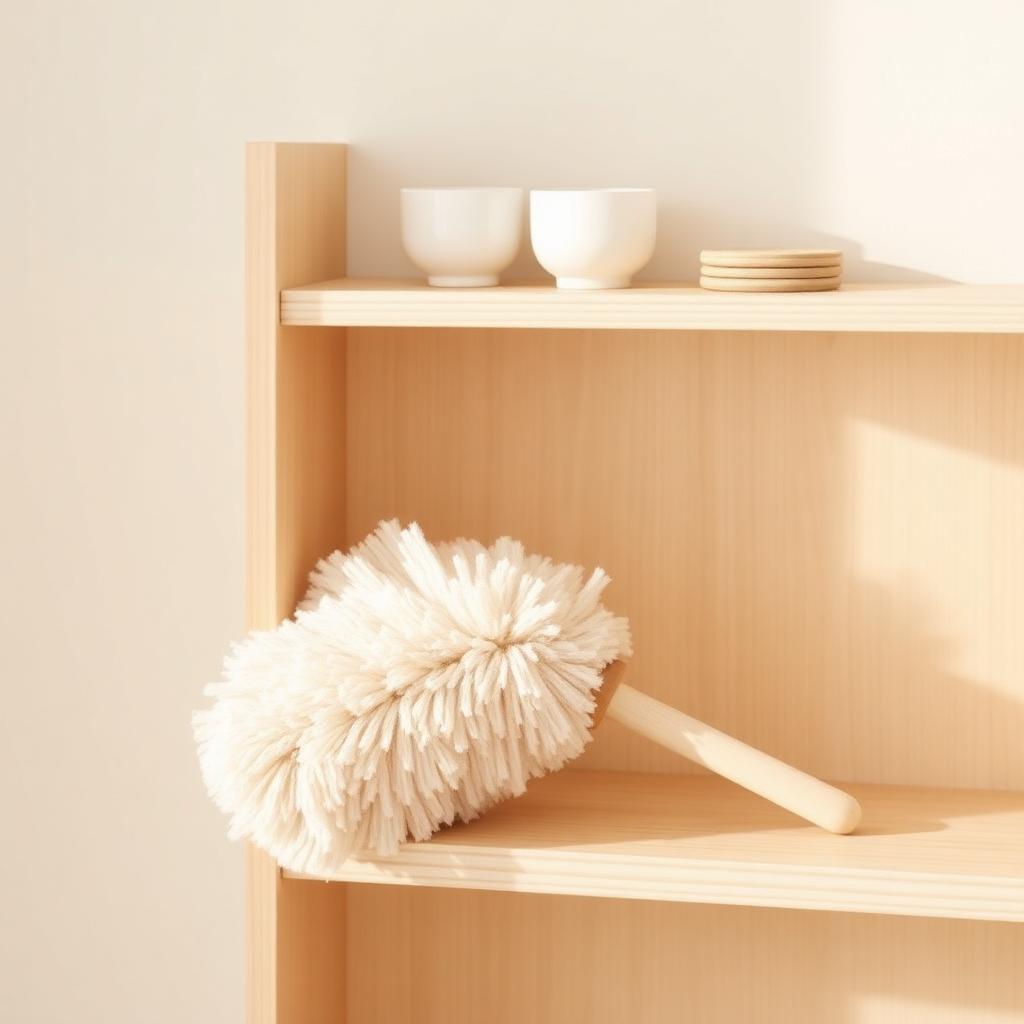 Dusting Shelves — Montessori toddler activity