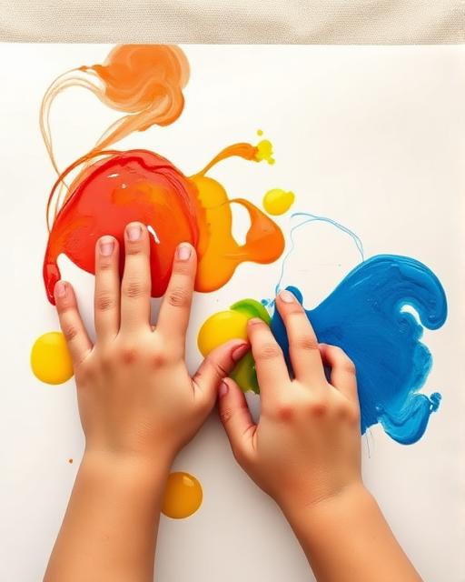 Finger Painting — Montessori toddler activity