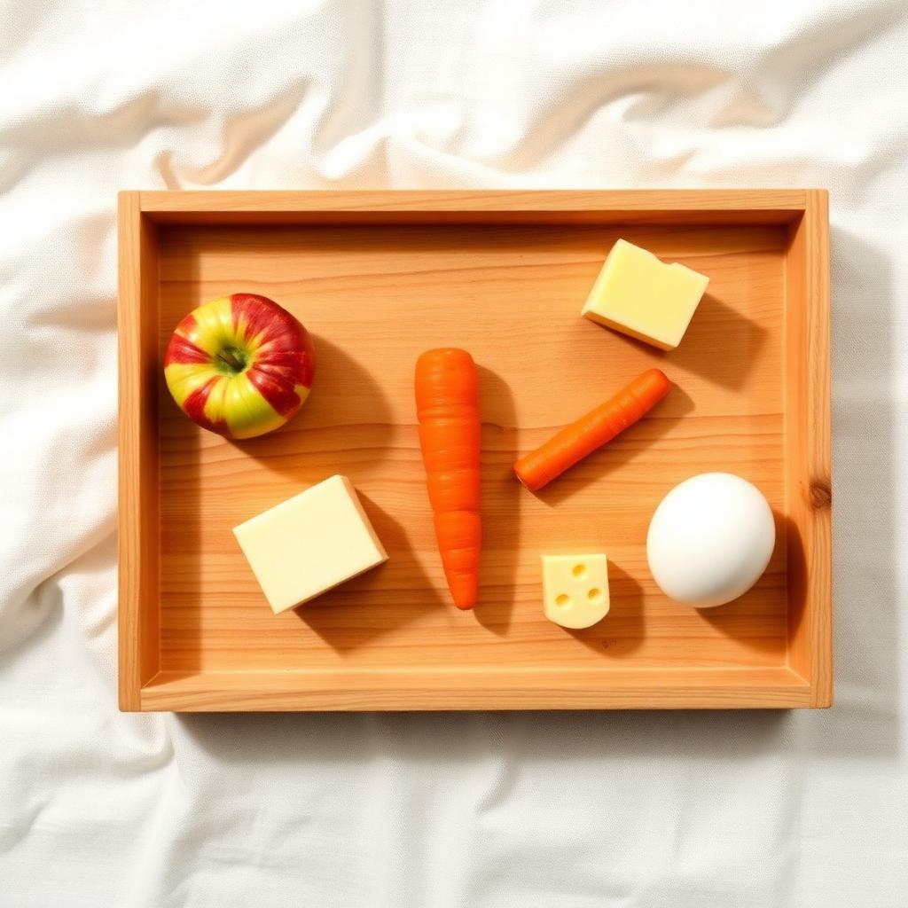 Food Naming Tray — Montessori toddler activity