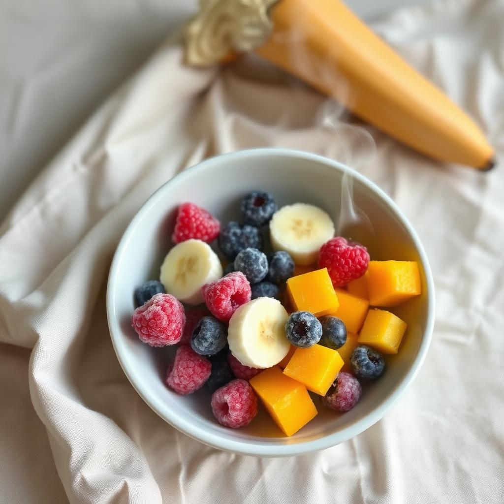 Frozen Fruit Discovery — Montessori toddler activity