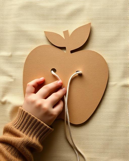 Lacing Cards — Montessori toddler activity