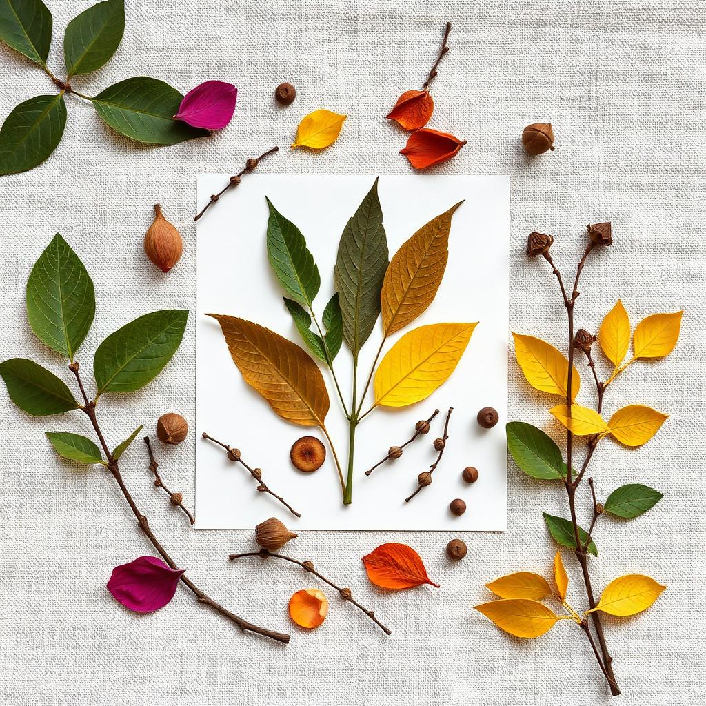 Nature Collage — Montessori toddler activity
