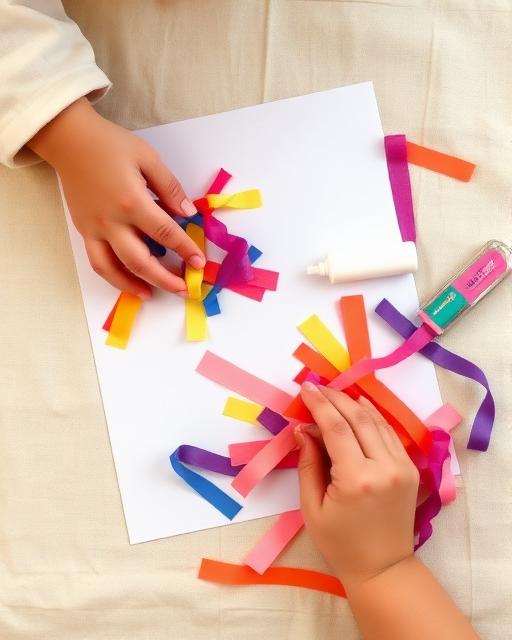 Paper Tearing Collage — Montessori toddler activity