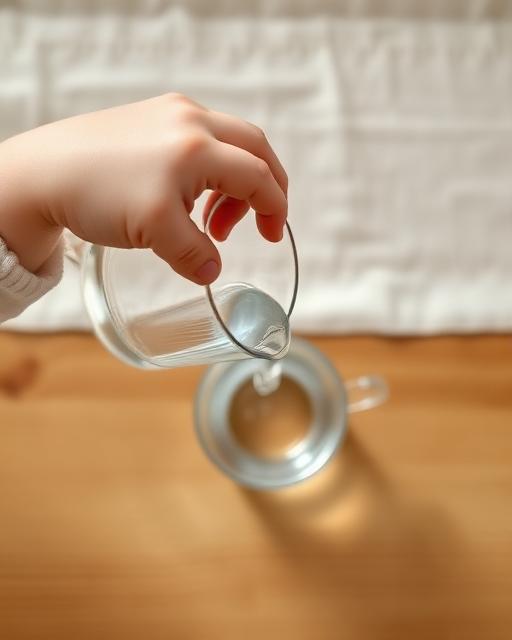 Pour Your Own Water — Montessori toddler activity