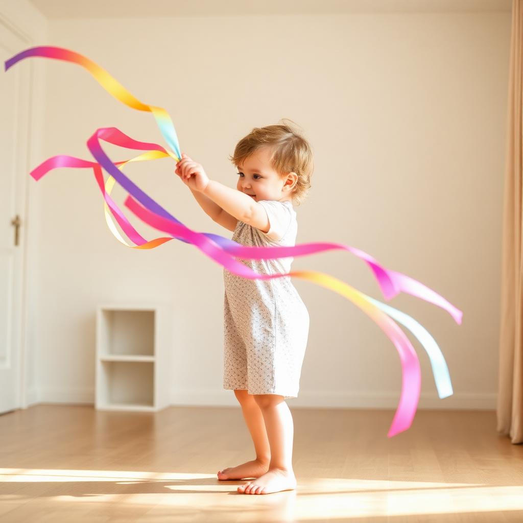 Ribbon Twirl Dance — Montessori toddler activity
