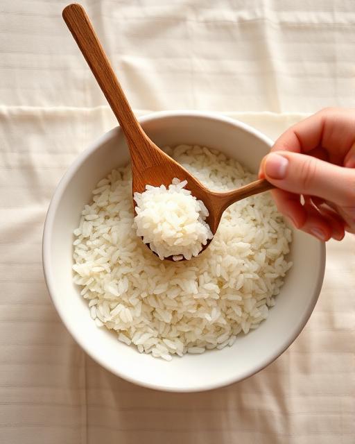 Rice Scooping — Montessori toddler activity