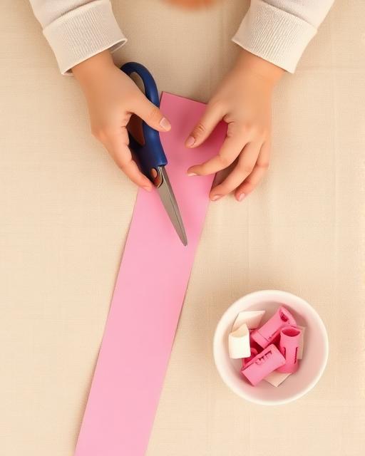 Scissor Snipping — Montessori toddler activity