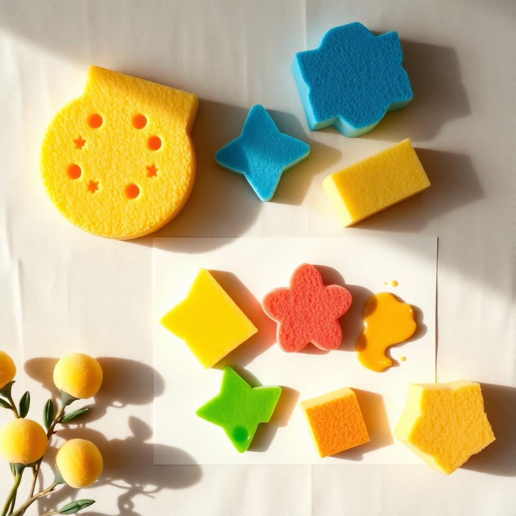 Sponge Painting — Montessori toddler activity