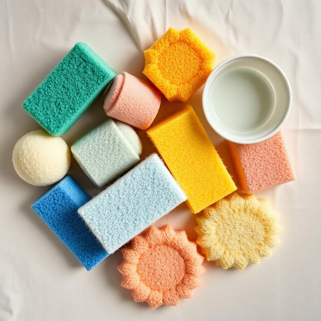 Sponge Texture Exploration — Montessori toddler activity