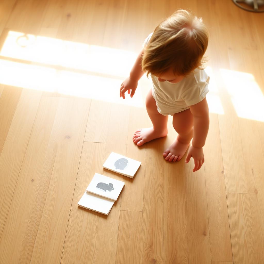 Paper Stepping Stones — Montessori toddler activity