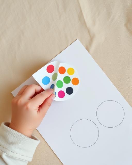 Sticker Peel & Place — Montessori toddler activity