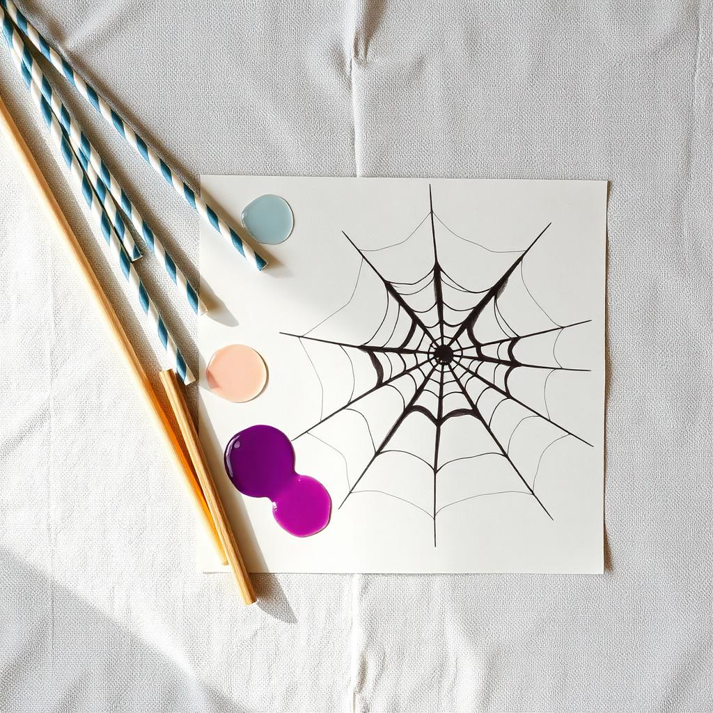 Straw Blow Painting — Montessori toddler activity
