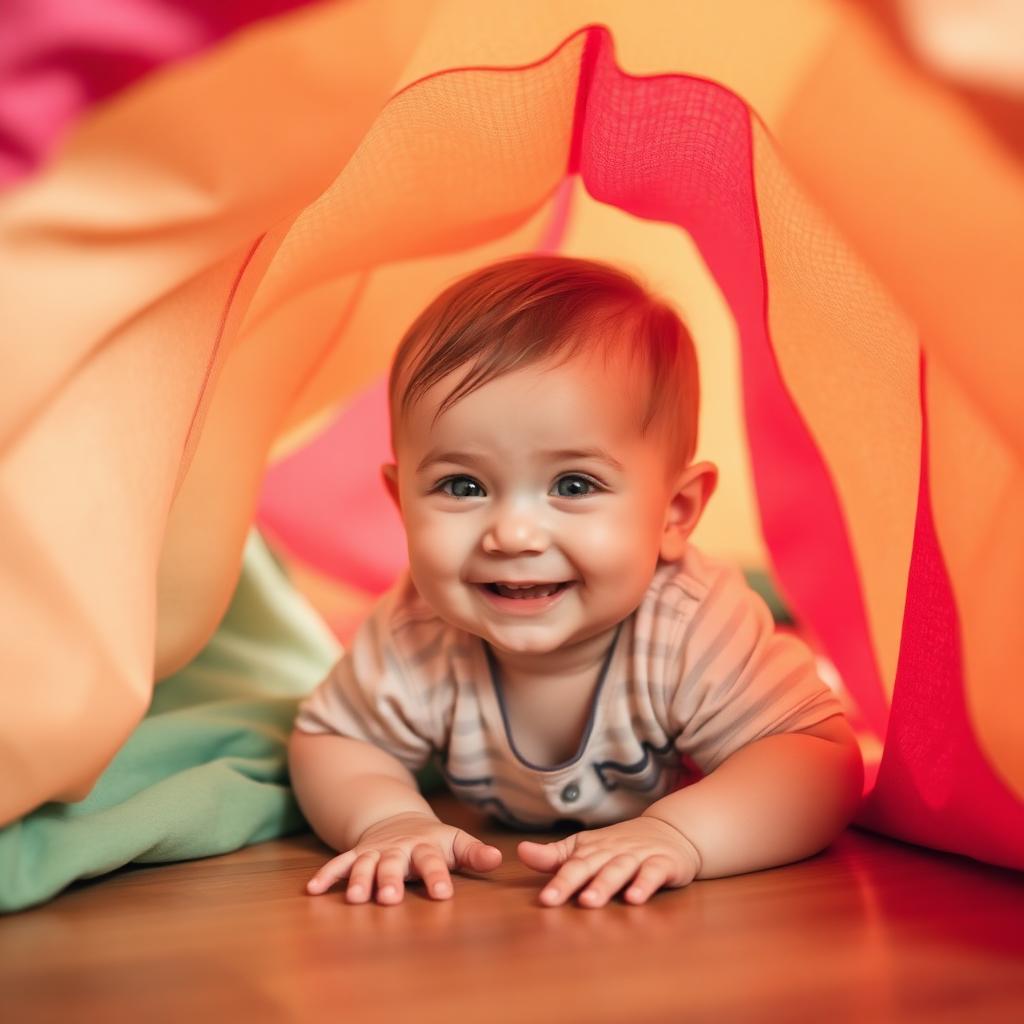 Tunnel Crawl — Montessori toddler activity