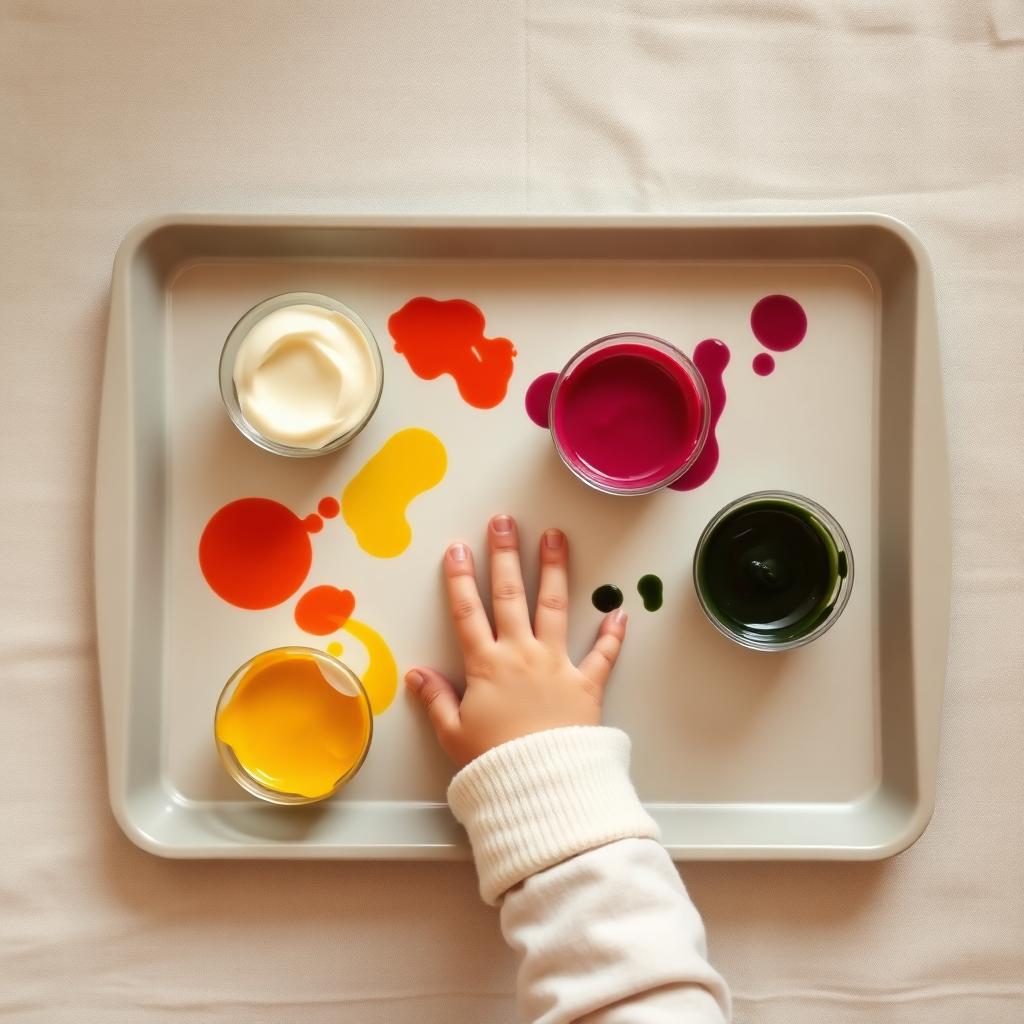 Edible Yogurt Paint — Montessori toddler activity